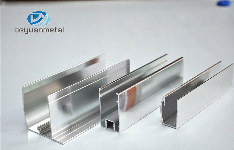 Mirror surface shower room door profiles