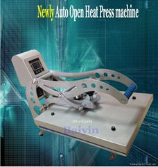 Auto Open shirt heat press machine