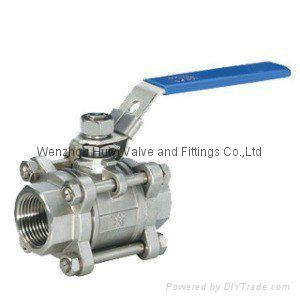 3-pc female thread ball valve