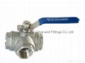 3 way female thread ball valve