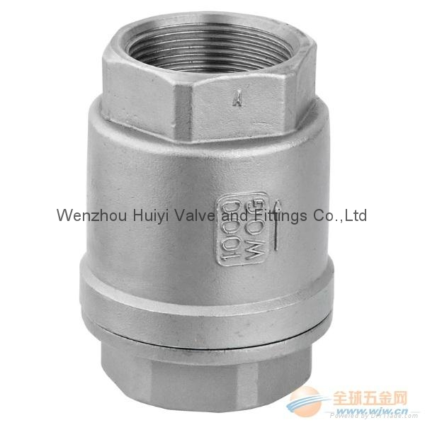 female thread vertical lift check valve