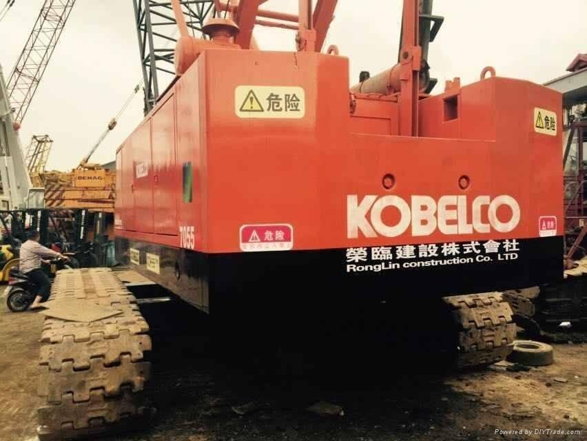 used 55 ton Kobelco 7055 crawler crane for sale  4