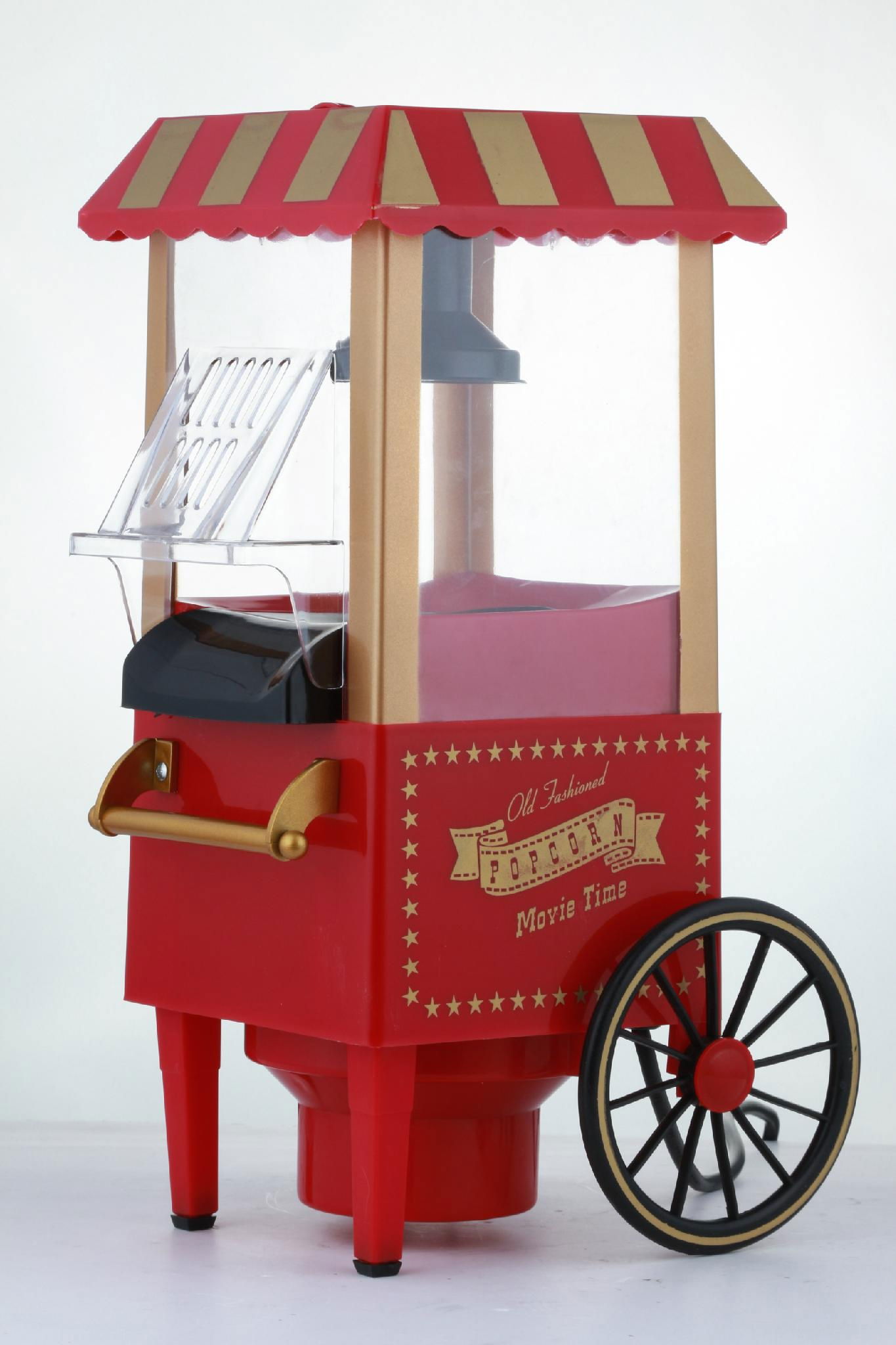 New retro cart popcorn machine