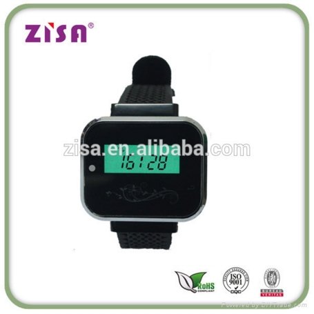 wireless USB rechargeable wrist watch pager