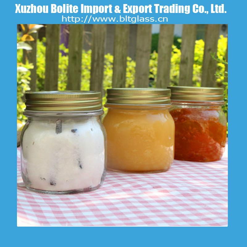 canned glass jam jar 500ml with screw tops bltglass BOLITE (China