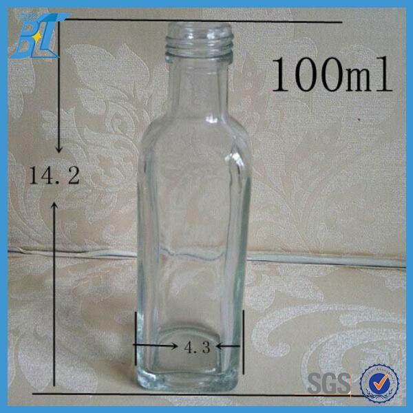 250 ml 500 ml 750 ml clear olive oil bottles with lid and film