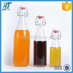 swing top 500 ml beverage juice bottle wholesale with clip