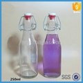 swing top 500 ml beverage juice bottle wholesale with clip 2