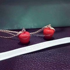Red and Green Apple Necklace