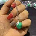 Red and Green Apple Necklace 2