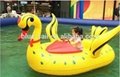 Water Battery Operated Inflatable Kids Electric Bumper Boats 1