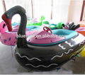 inflatable black swan animal bumper boats 1