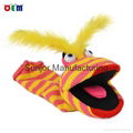 Creative design Knitted Hand Puppet for adult nice stripy hand puppet toys 4