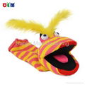 Competitive factory price Knitted Hand Puppet for adult nice stripy hand puppet  4