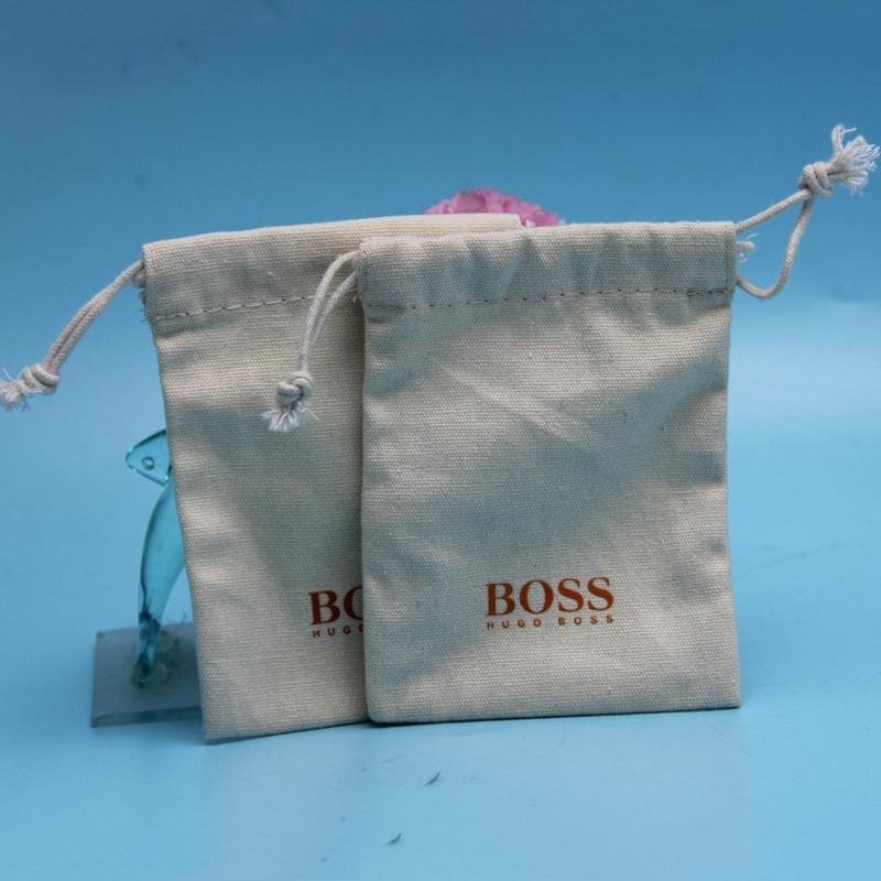 Wholesale Customized Size Drawstring Canvas Jewelry Pouch