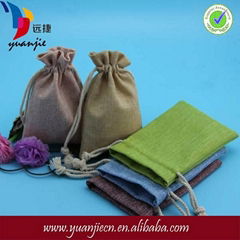 High quality custom drawstring linen gift bags for packing