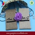 Wholesale Recycle Drawstring Linen Pouch For Jewelry 4