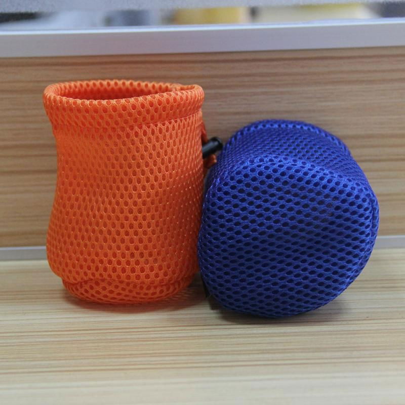 small drawstring polyester mesh dust pouch 5