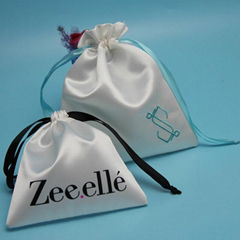 Customized hot sale satin pouches for