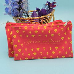 Custom Printed Zipper Cotton Pouch For