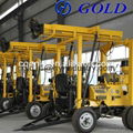 200m Depth Trailer Mounted Hydraulic Core Drill Machine