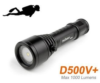 Updated 1000lumens professional portable video dive light