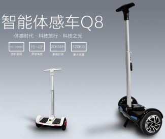 8 inch mini handle bar two wheel self balance electric scooter