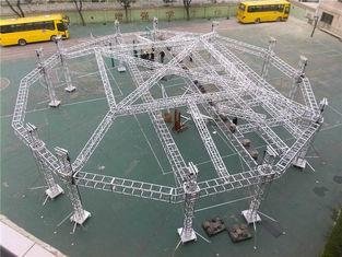 22m / 80 Feet Aluminum Square Bolt Truss System 450x600 mm Stage For School 1
