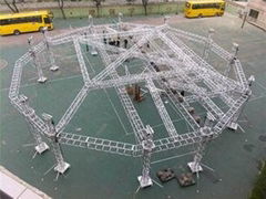22m / 80 Feet Aluminum Square Bolt Truss System 450x600 mm Stage For School