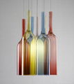 Colorful glass pendant lighting indoor lighting wine bottle shaped chandeliers 4