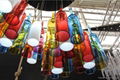 Colorful glass pendant lighting indoor lighting wine bottle shaped chandeliers 2