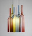 Colorful glass pendant lighting indoor lighting wine bottle shaped chandeliers 1