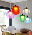 Nordic loft creative colorful bottle hanging lighting 5