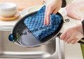 Soft Check Pattern Microfiber Kitchen Cleaning for Household Cleaning 25*50 cm 1