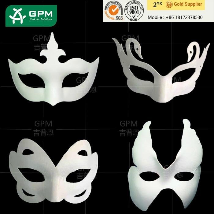 Factory Wholesale Full Face Blank White Masquerade Masks for Party