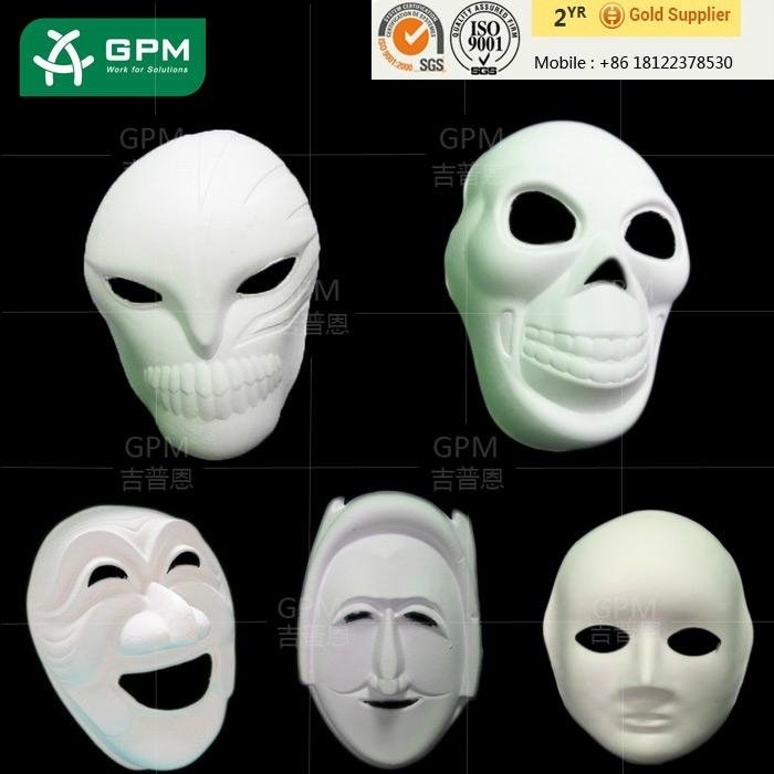 Factory Wholesale Full Face Blank White Masquerade Masks for Party 2