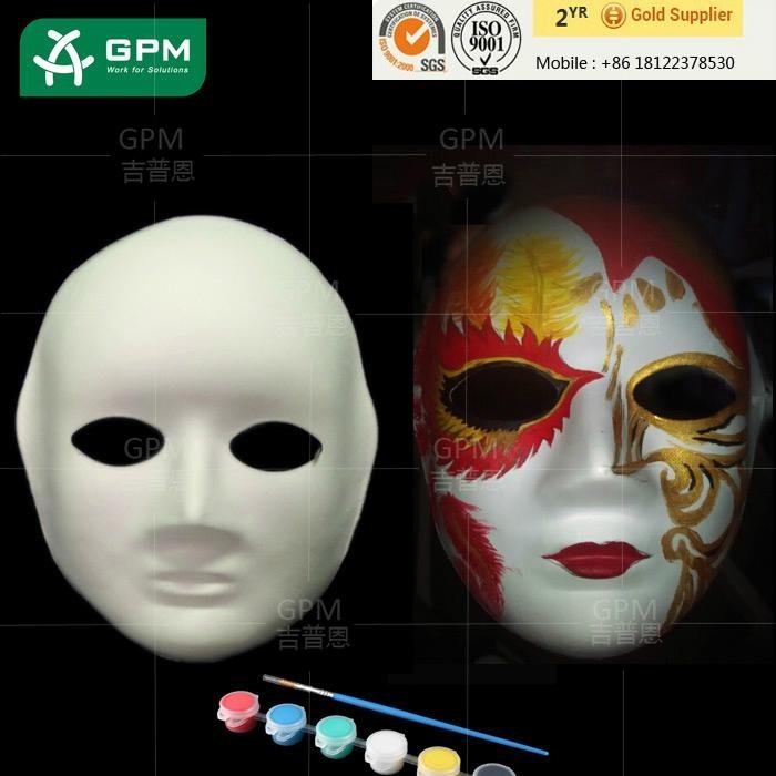 Hot Sell China Manufacturer Wholesale White Venetian Face Mask Pass SGS Certific