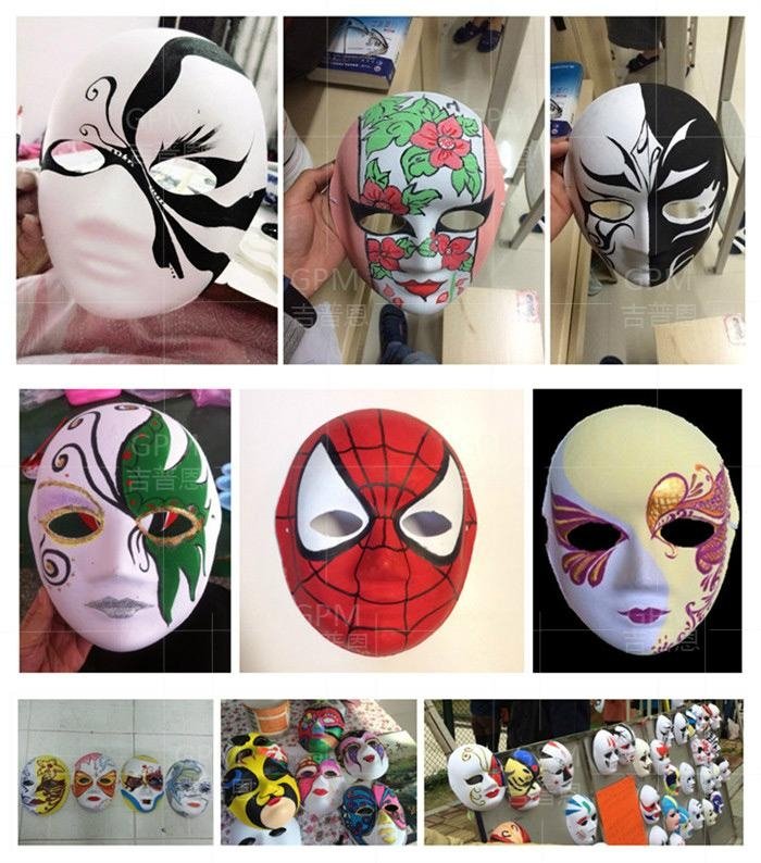 Hot Sell China Manufacturer Wholesale White Venetian Face Mask Pass SGS Certific 4