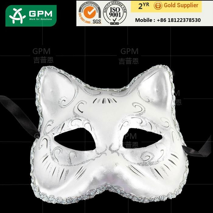 A Beautiful Paper Material Half Face Cat Fox Female Mask for Half Face Mask for  2