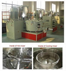 WPC PVC high speed heating cooling mixer machine