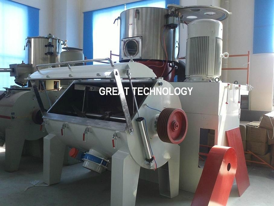 WPC PVC high speed heating cooling mixer machine 4