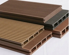 Wood PVC PE Plastic WPC Decking Profiles