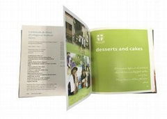 Colorful Custom Cookbook Printing Services With Grey Board Cover