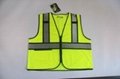 Fabric polyester mesh fabric Reflective Safety Vest , police safety vest M-5XL S