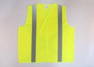 Polyester tricot 120gsm Hi-viz adult reflective safety vest zipper front