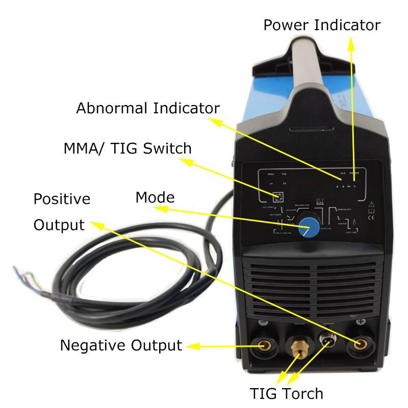 160A MMA TIG 2-in-1 Mosfet DC Inverter Steel Welding Machines with LED Display 4