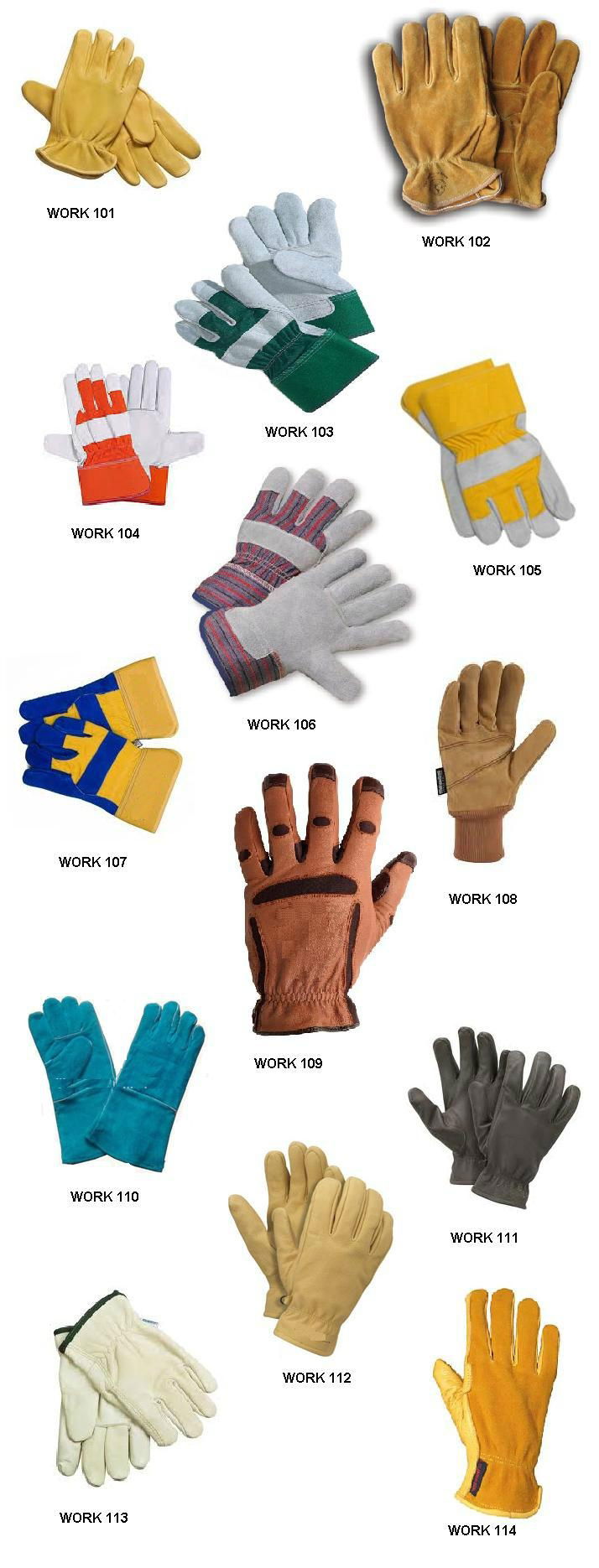 work wear gloves uniform reflective 3