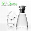 borosilicate clear glass tea kettle