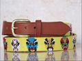 Hand-stitched Needlepoint Panel Belt