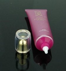 BB Cream cosmetic packaging tube with acrylic top cap 